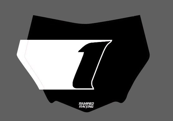 #1 Signature Series Motocutz Number Plate Decal